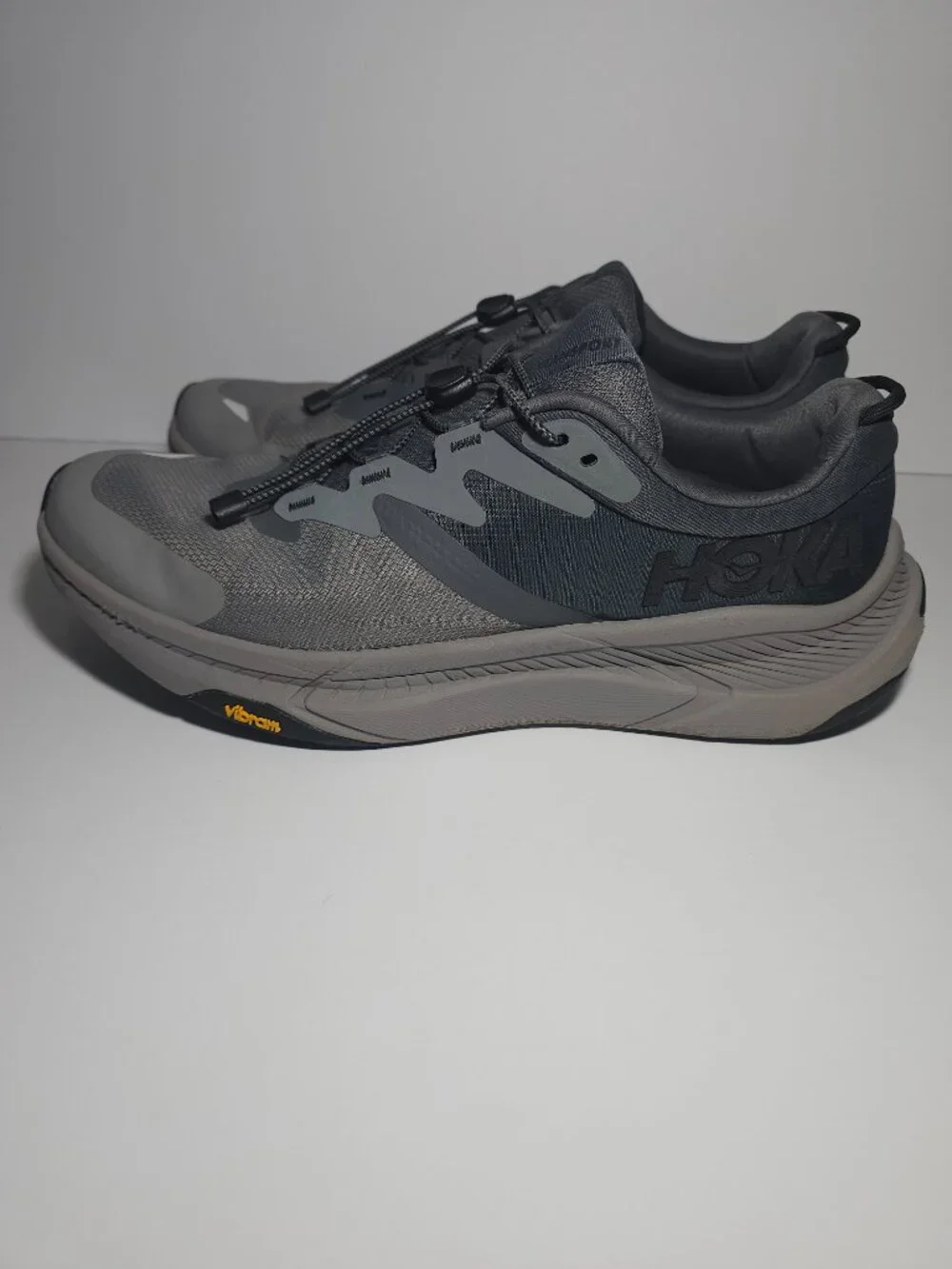 Hoka Transport Trail Running Shoes Castlerock Black Gray Men's 12.5D